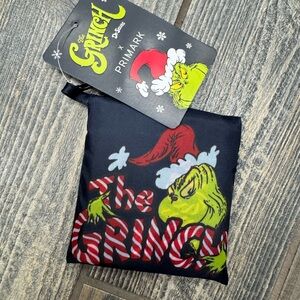 Primark The Grinch Reusable Packable Foldable Tote Dr. Seuss